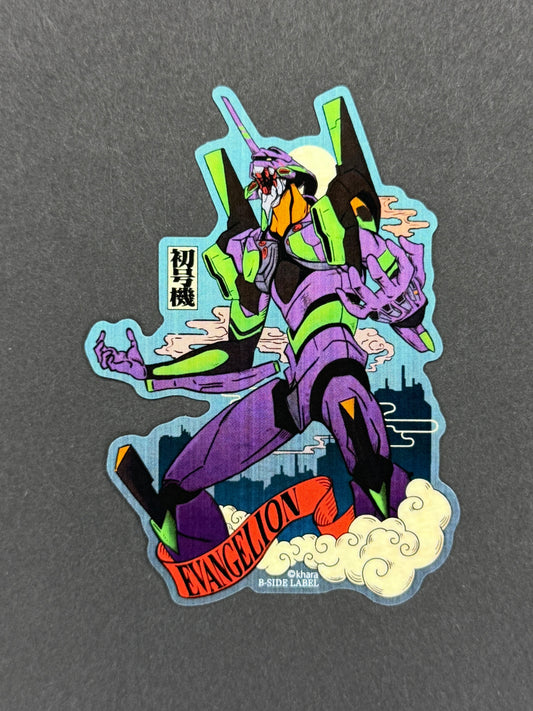 B-SIDE LABEL Collab Sticker - Neon Genesis Evangelion - Unit-01 (Ukiyo-e)