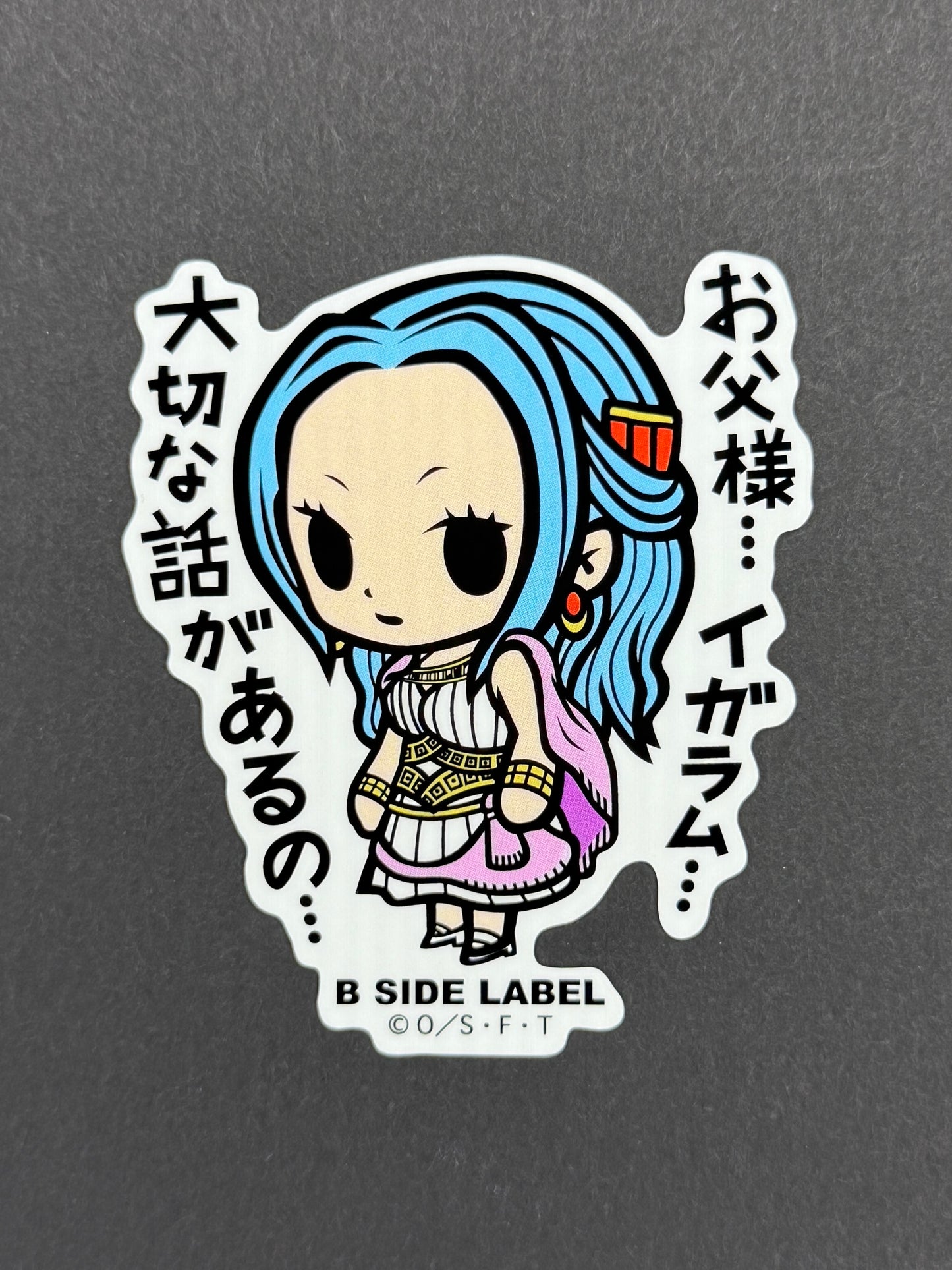 B-SIDE LABEL Collab Sticker - One Piece - Nefetari Vivi (Arabasta)
