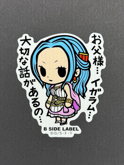 B-SIDE LABEL Collab Sticker - One Piece - Nefetari Vivi (Arabasta)