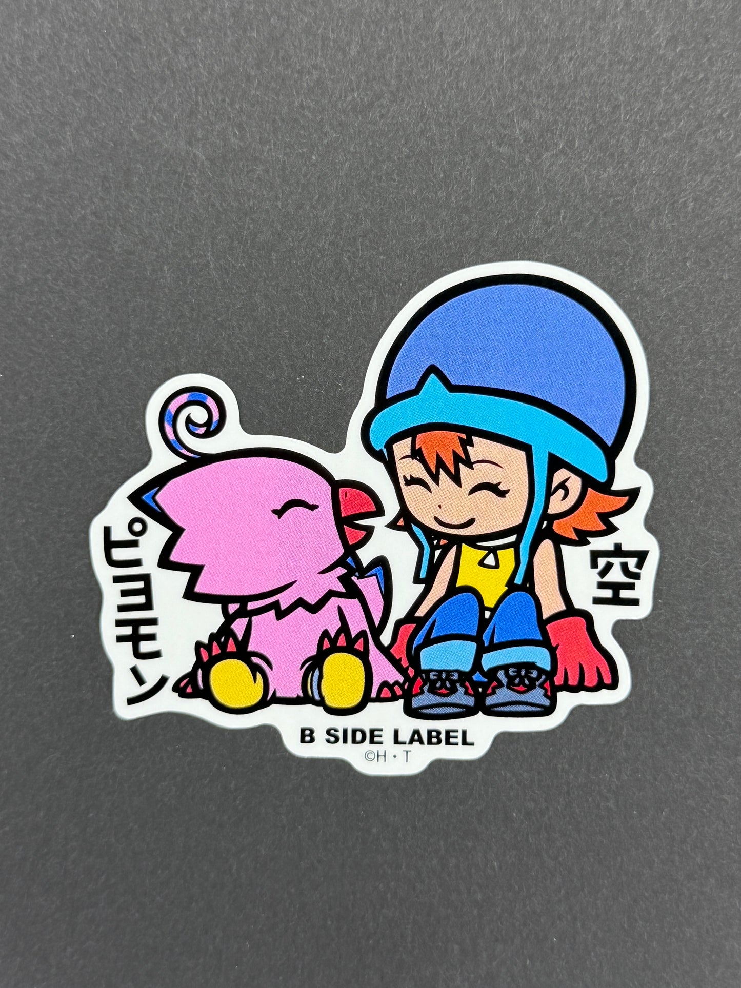 B-SIDE LABEL Collab Sticker - Digimon Adventure - Sora & Piyomon