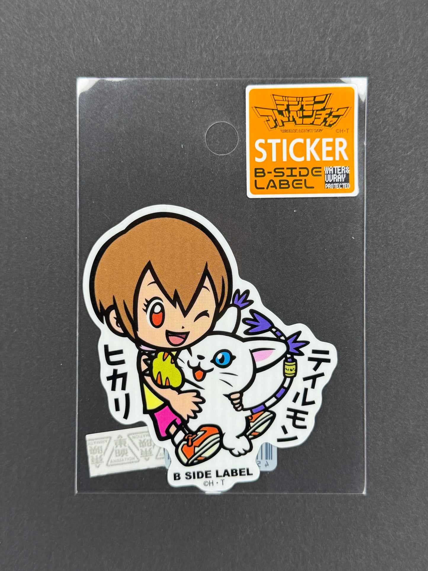 B-SIDE LABEL Collab Sticker - Digimon Adventure - Hikari & Tailmon