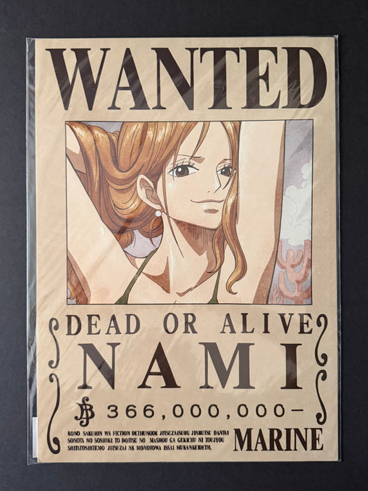 One Piece - Navy Issued Official Wanted Poster - Nami (366 Million)