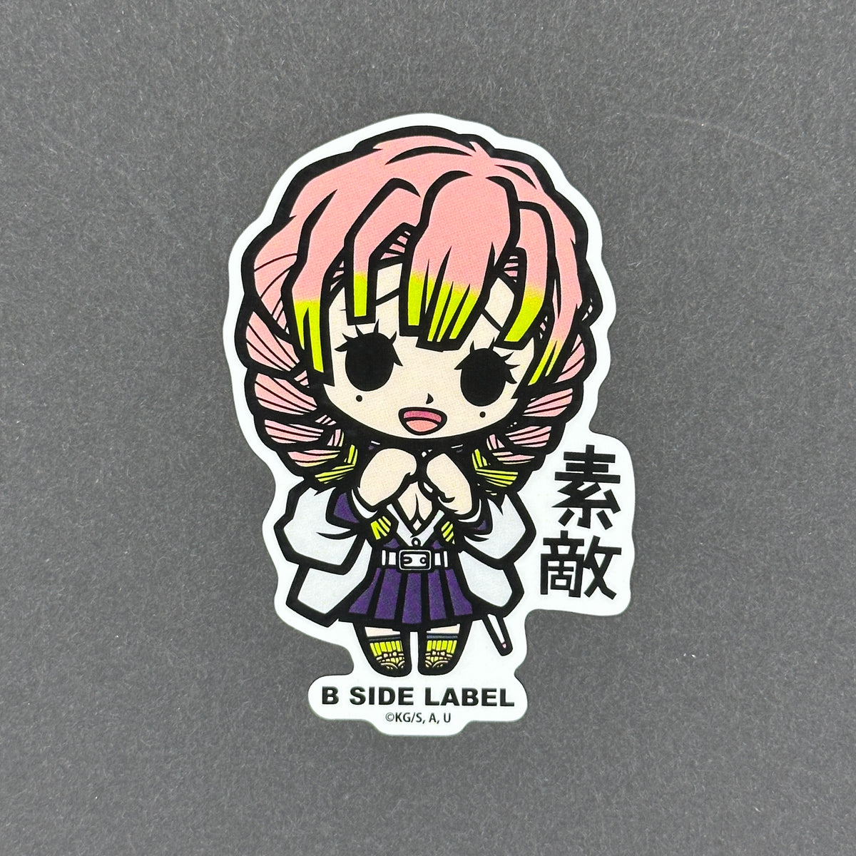 Mitsuri Translucent Stickers Demon Slayer - Mitsuri Kanroji - B-Side Label Collab Sticker – eye hunt ...
