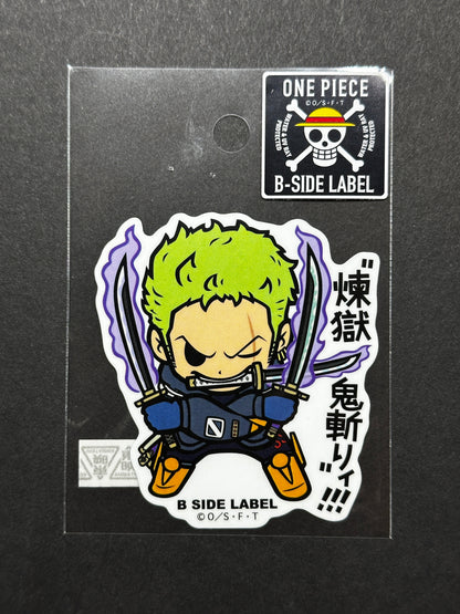 One Piece - Roronoa Zoro (Egghead - 3 Sword Style) - B-Side Label Collab Sticker