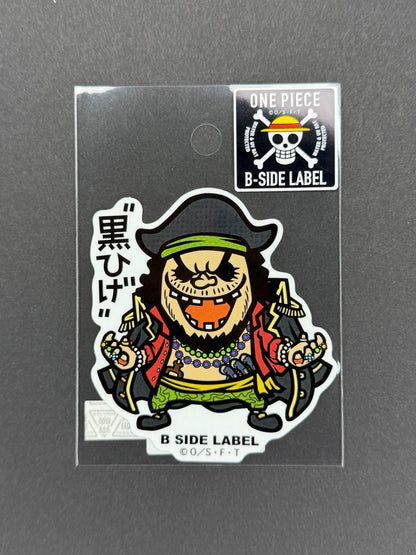 B-SIDE LABEL Collab Sticker - One Piece - Blackbeard