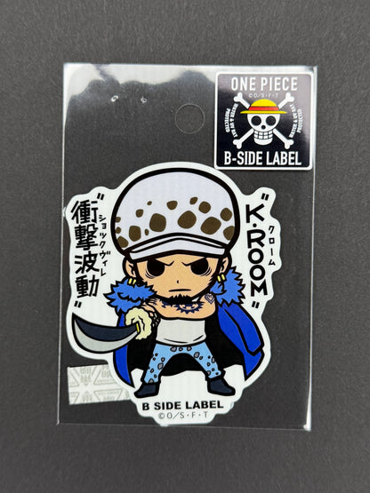 B-SIDE LABEL Collab Sticker - One Piece - Trafalgar Law (Raid on Onigashima - "KROOM Shock Wille")
