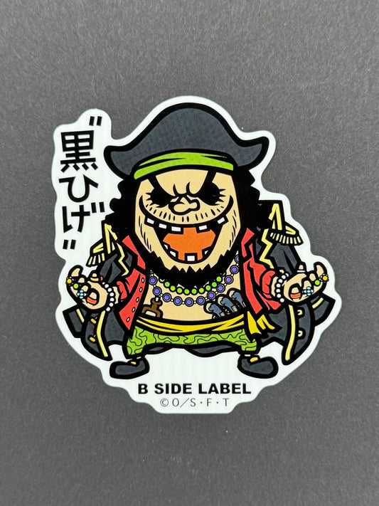 B-SIDE LABEL Collab Sticker - One Piece - Blackbeard