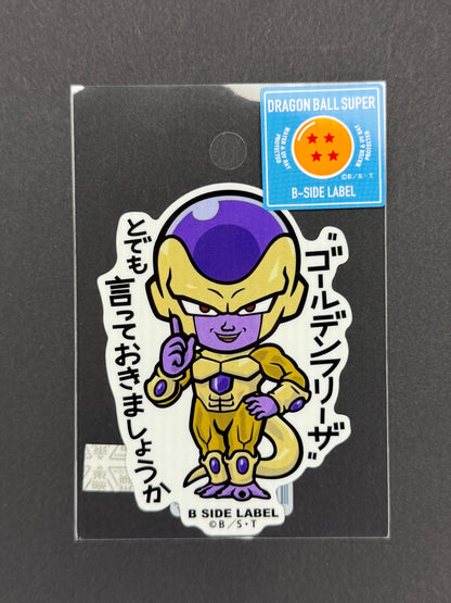 B-SIDE LABEL Collab Sticker - Dragonball Super - Golden Frieza