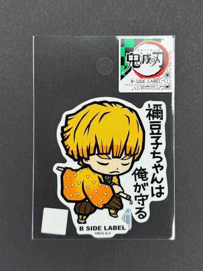 B-SIDE LABEL Collab Sticker - Demon Slayer - Zenitsu Agatsuma