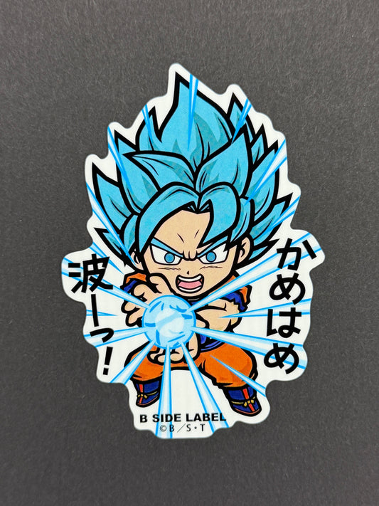 B-SIDE LABEL Collab Sticker - Dragonball Super - Super Saiyan God Super Saiyan Goku