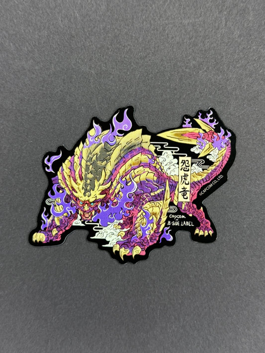 B-SIDE LABEL Collab Sticker - Capcom - Monster Hunter - Magnamalo (Ukiyo-e)