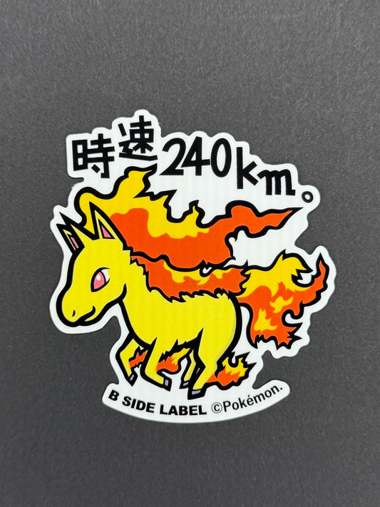 B-SIDE LABEL Collab Sticker - Pokémon - Rapidash