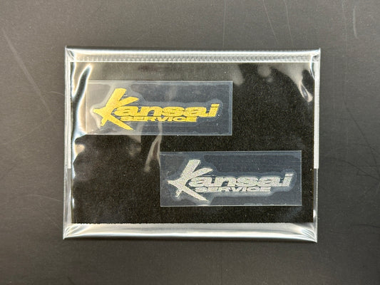 HKS Kansai Service Small Decals 2pk - Gold & Silver