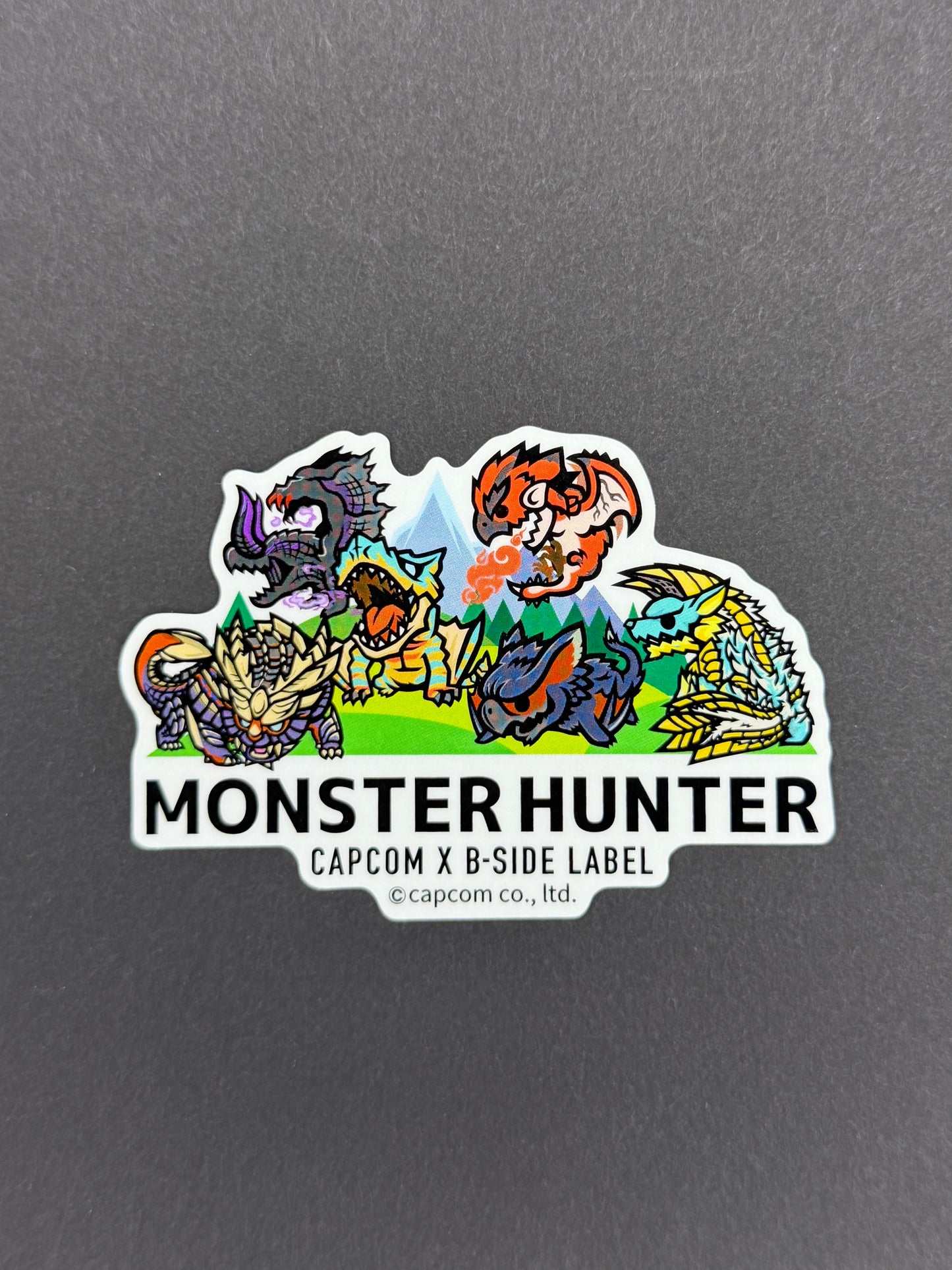 B-SIDE LABEL Collab Sticker - Capcom - Monster Hunter - Gathering