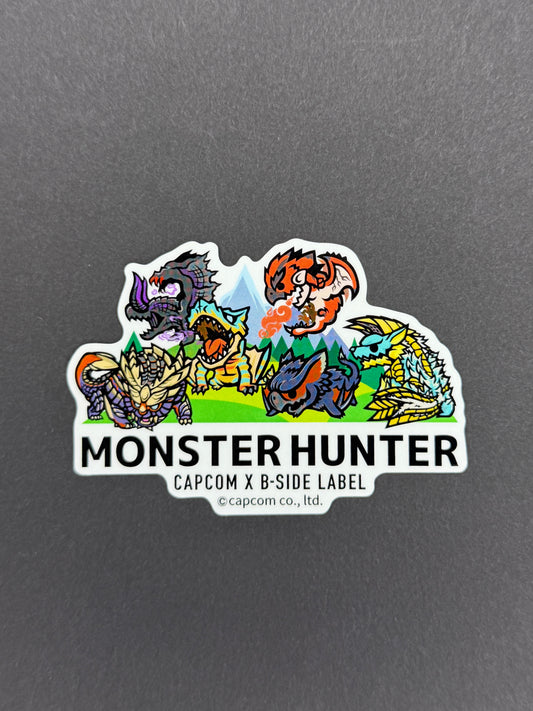 B-SIDE LABEL Collab Sticker - Capcom - Monster Hunter - Gathering