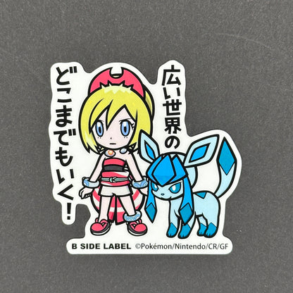 Pokémon - Irida & Glaceon - B-Side Label Collab Sticker
