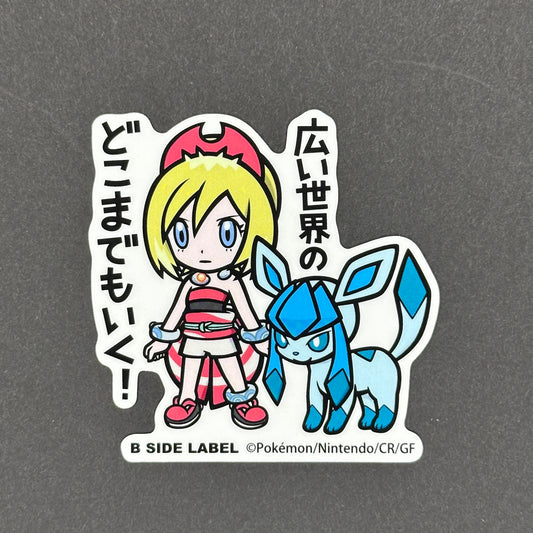 Pokémon - Irida & Glaceon - B-Side Label Collab Sticker