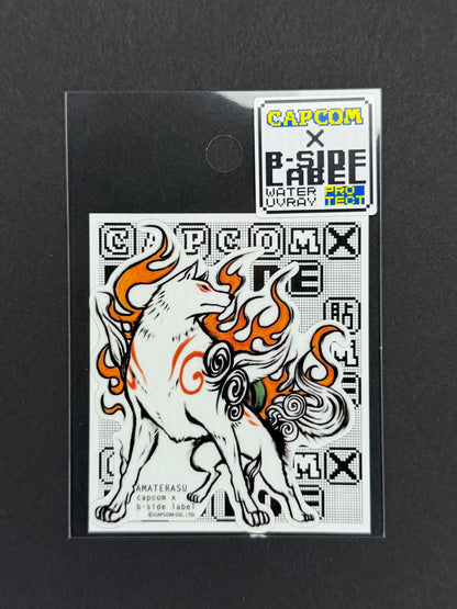 B-SIDE LABEL Collab Sticker - Capcom - Okami - Amaterasu