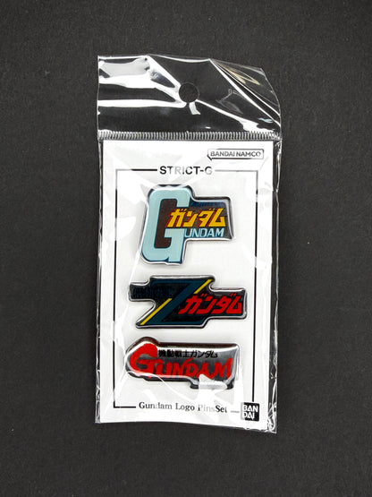 Strict G - Gundam Series Logo Pins Set A