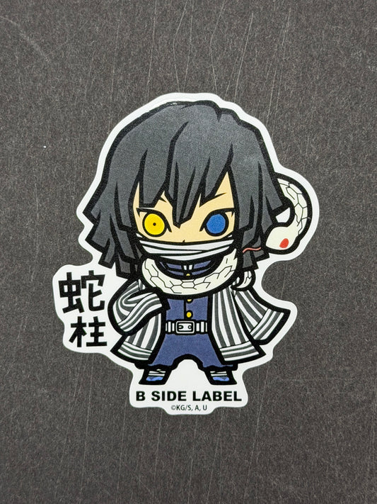 B-SIDE LABEL Collab Sticker - Demon Slayer - Obanai Iguro