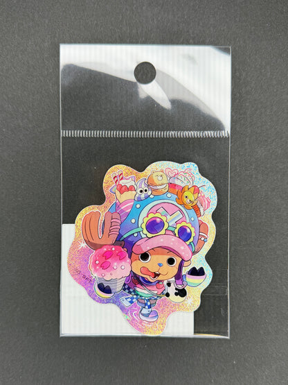 One Piece Mugiwara Store Harajuku - Harajuku Chopper (1st Anniversary) Diecut Holographic Sticker