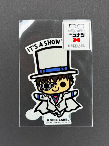 B-SIDE LABEL Collab Sticker - Detective Conan - Phantom Thief Kid ("IT'S SHOWTIME!")