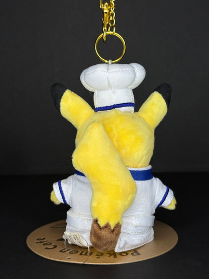 Pokémon Cafe - Chef Pikachu Mascot Plush Keychain