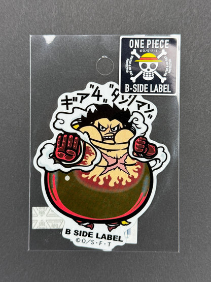 B-SIDE LABEL Collab Sticker - One Piece - Monkey D. Luffy (Gear 4 Tankman)
