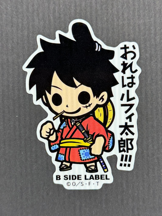 B-SIDE LABEL Collab Sticker - One Piece - Luffy-taro