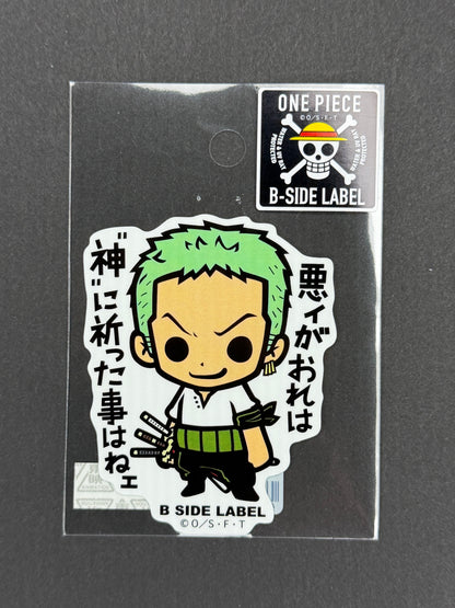 One Piece - Roronoa Zoro (Romance Dawn) - B-Side Label Collab Sticker