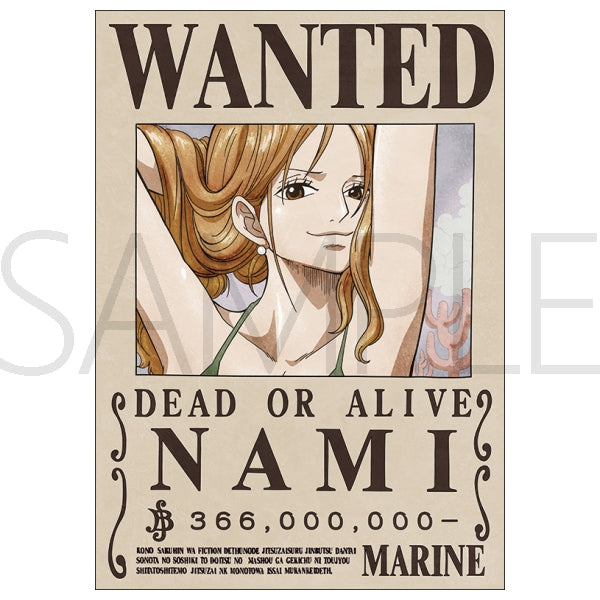 One Piece - Navy Issued Official Wanted Poster - Nami (366 Million)