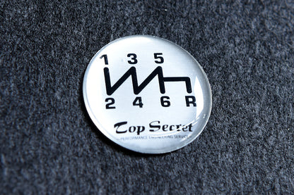 TOP SECRET Shift Pattern Sticker - 6-Speed